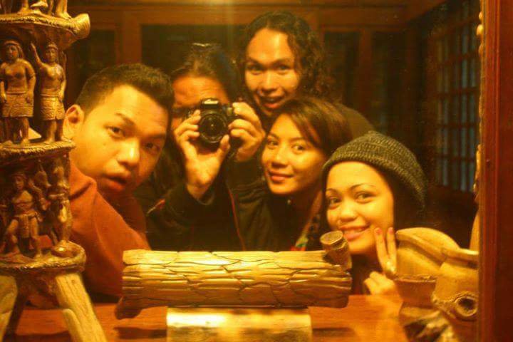 at the haunted house in Baguio