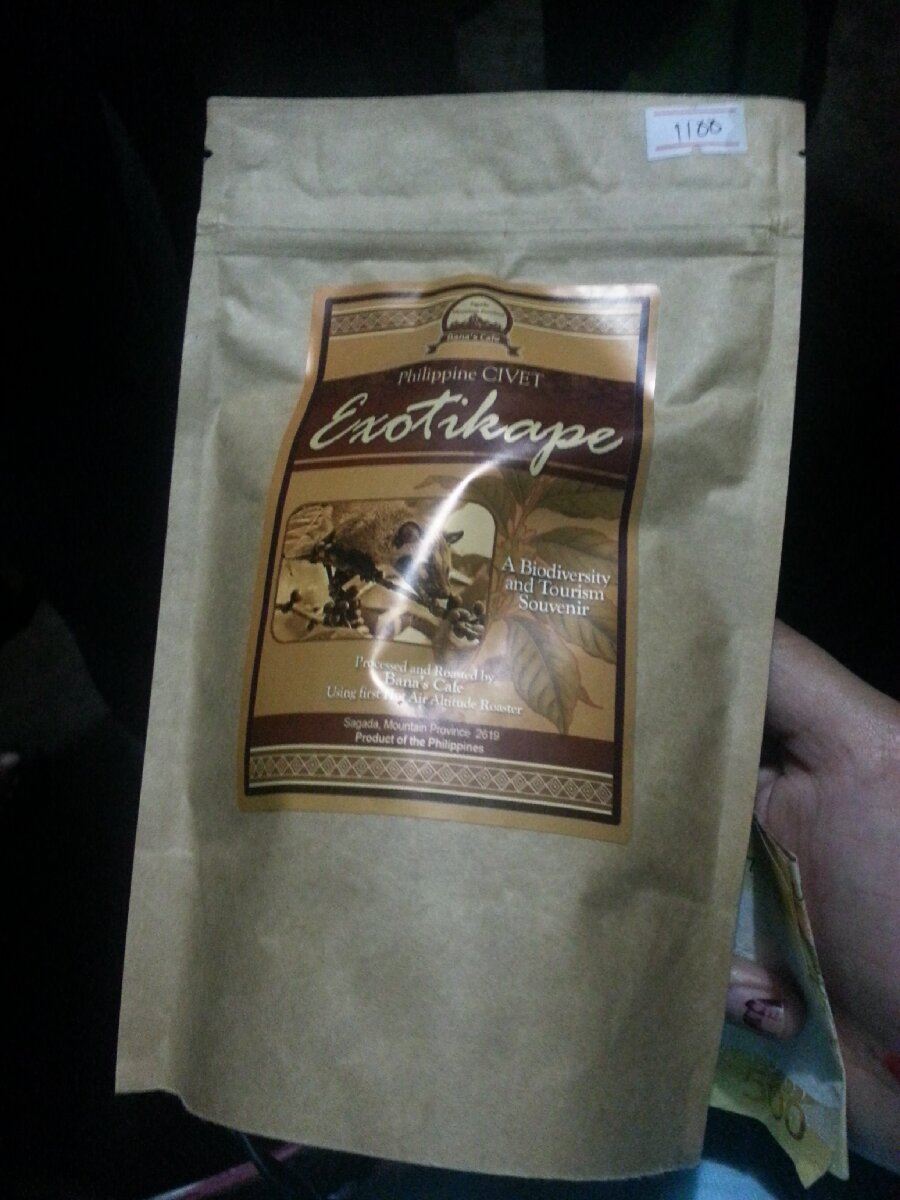 civet coffee from Sagada
