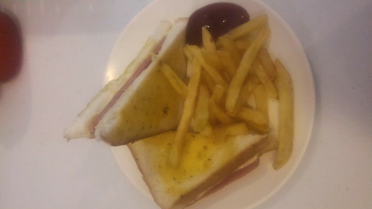 grilled ham sandwich