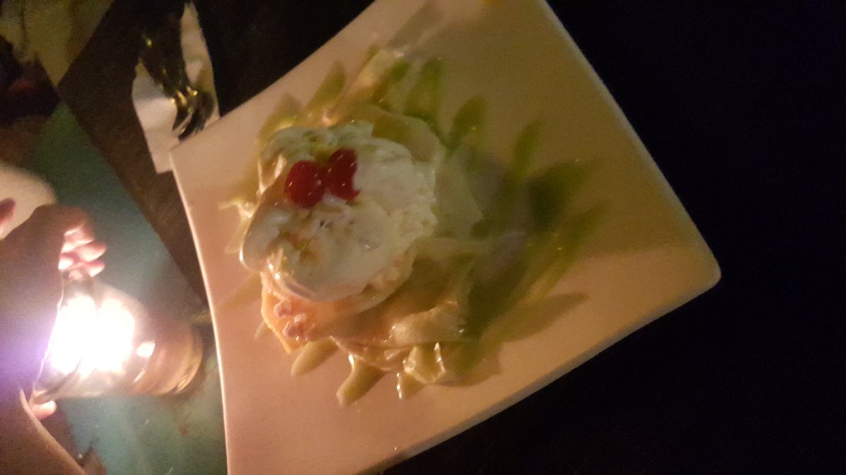 ice cream on a waffle