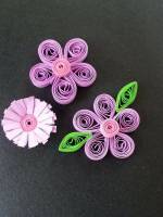 Papeflowers #quilling #pink