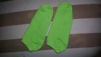 A pair of green socks