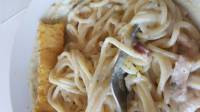 Spicy carbonara Fried chicken Wine #LastnightinCambodia #WheninCambodia