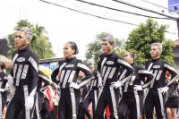 Getting ready for the street dancing Sinulog Festival