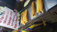 Pancake Roll with Sausage #WheninThailand #ThailandFood #Bangkokfood #food