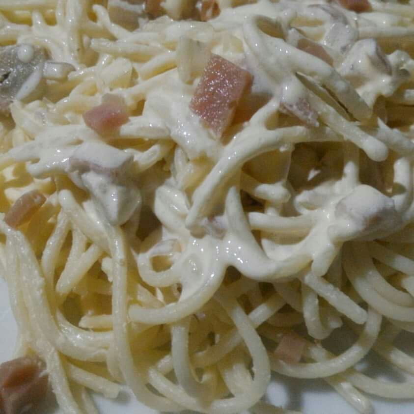white spaghetti