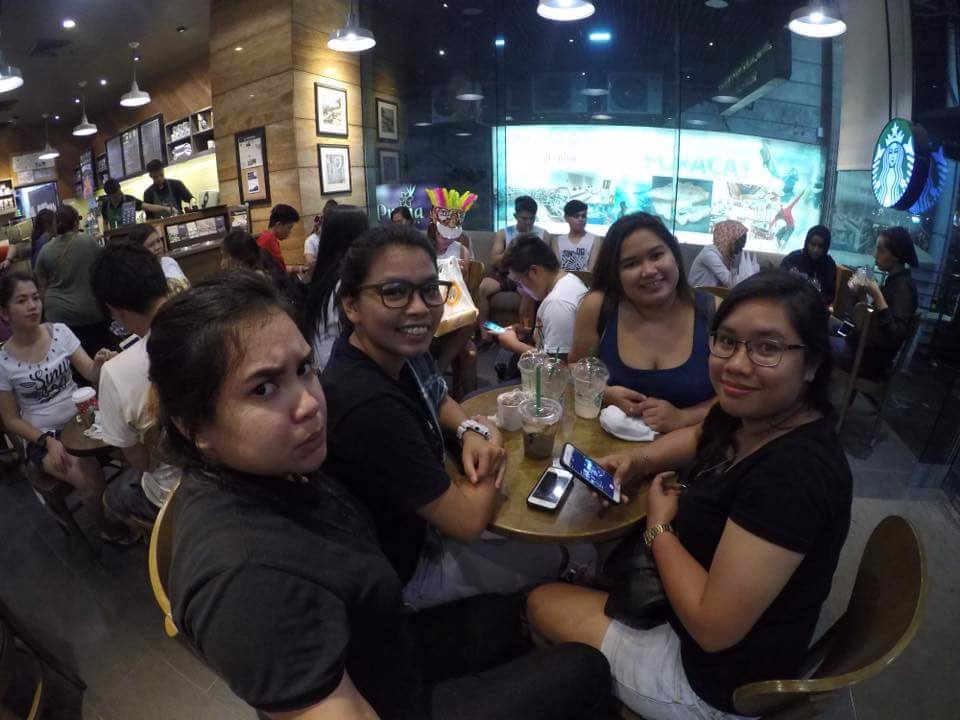 Starbucks with friends