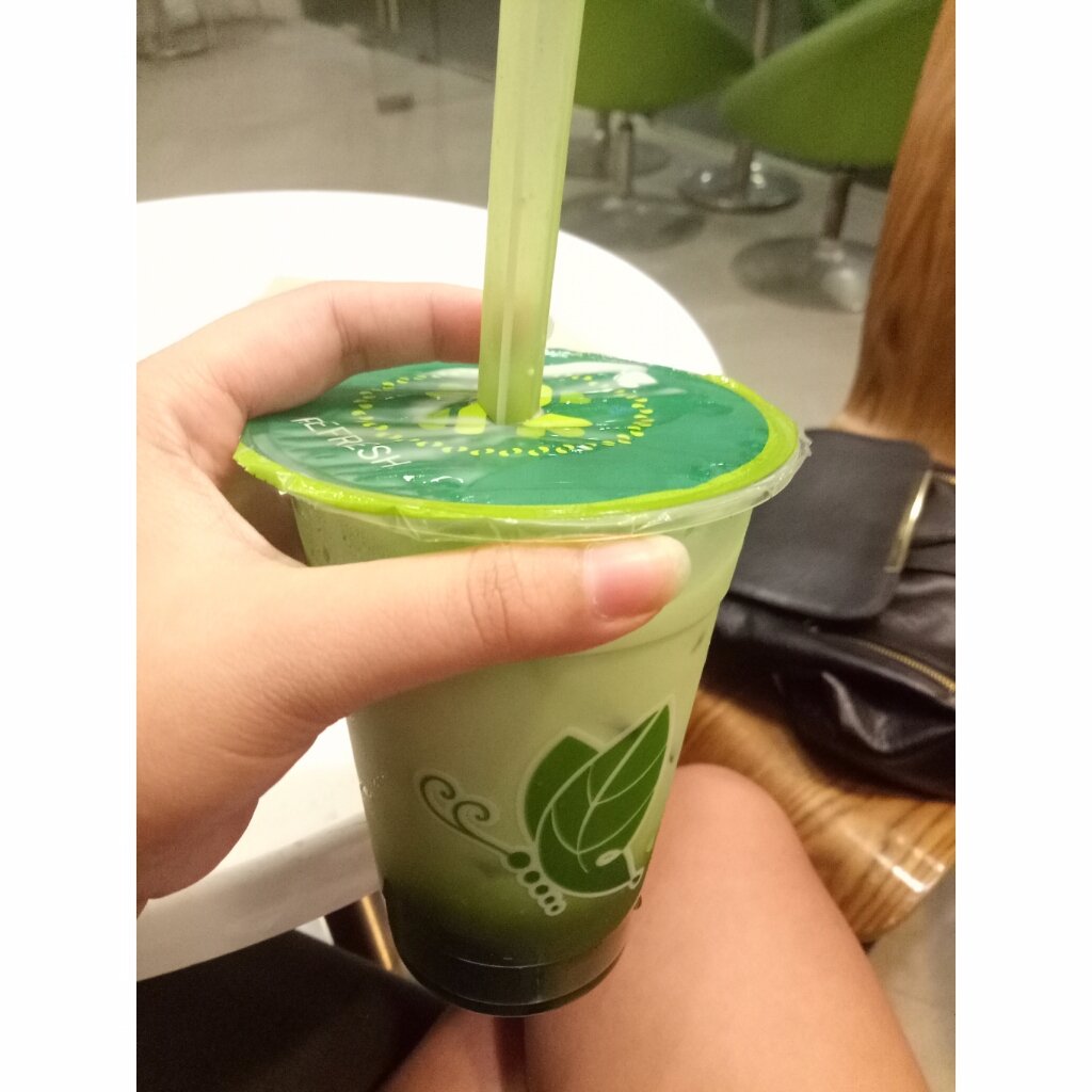Matcha Latte on a Friday night.  #Serenitea #fridate #MatchaisLove