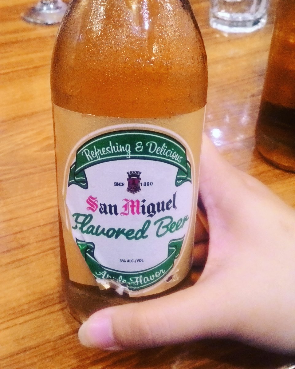 Food, alcohol, flavored beer