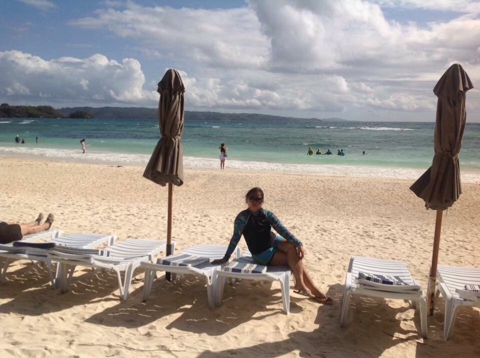 Mommy loves the calming presence of the sea
