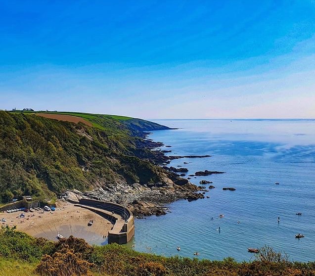 Beach in Porthleven, Cornwall.