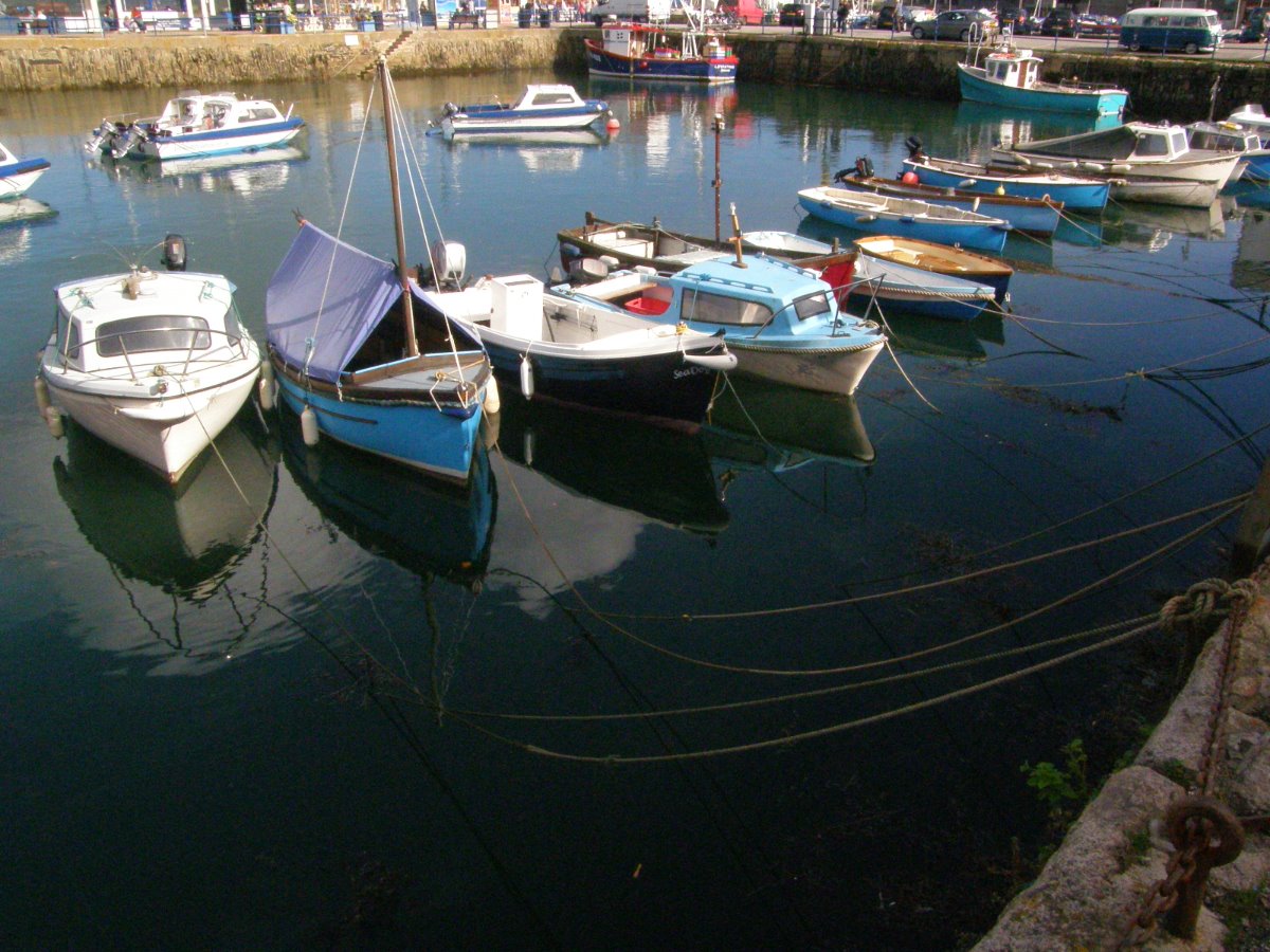 boats, sea, cornwall