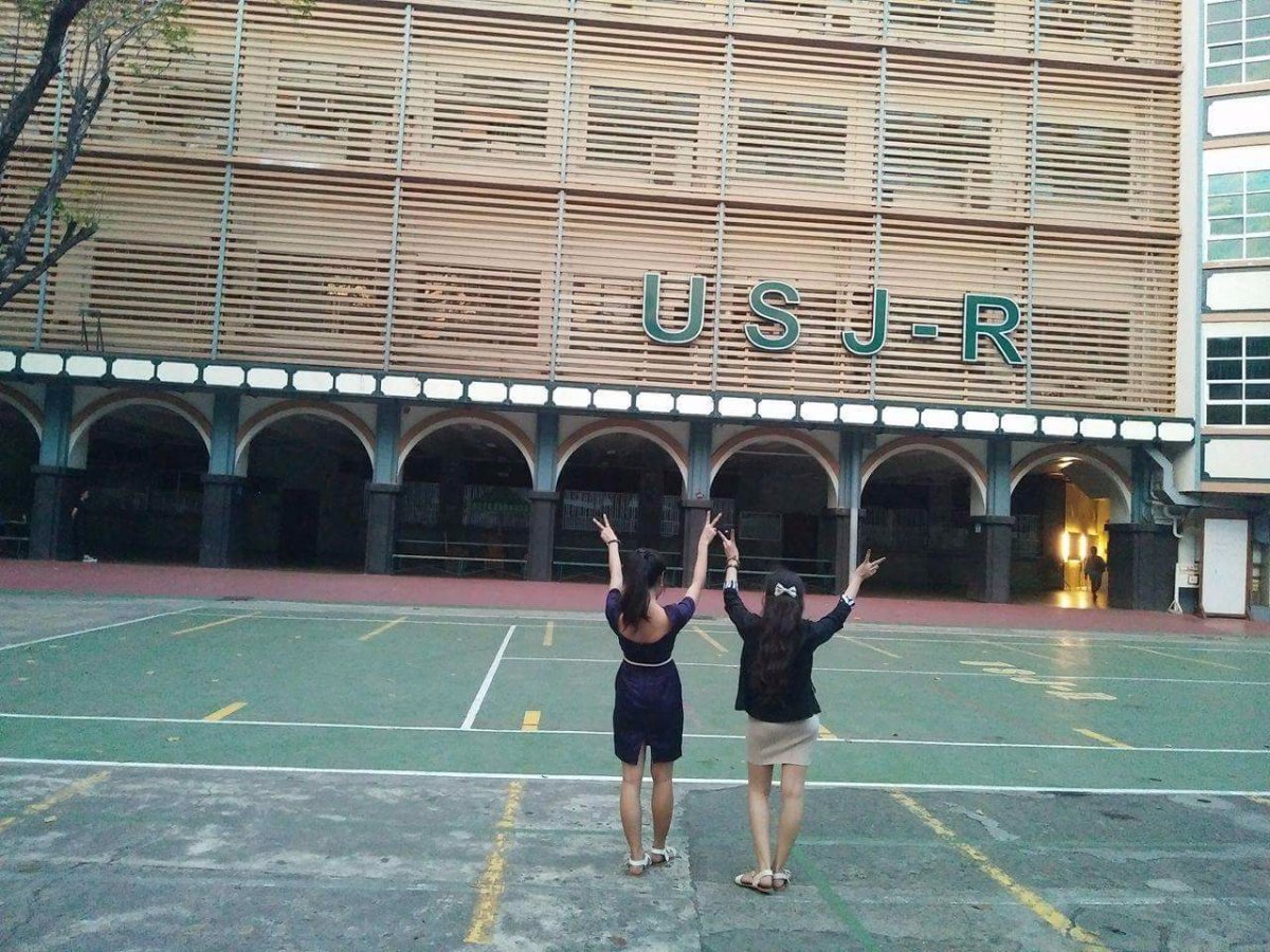 Building, school, with, beach