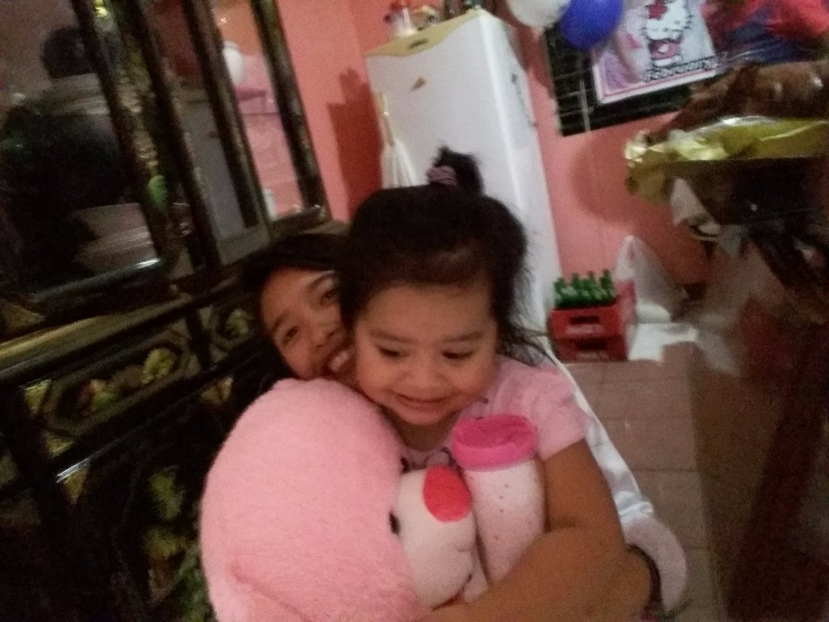 Selfie, pink, teddy