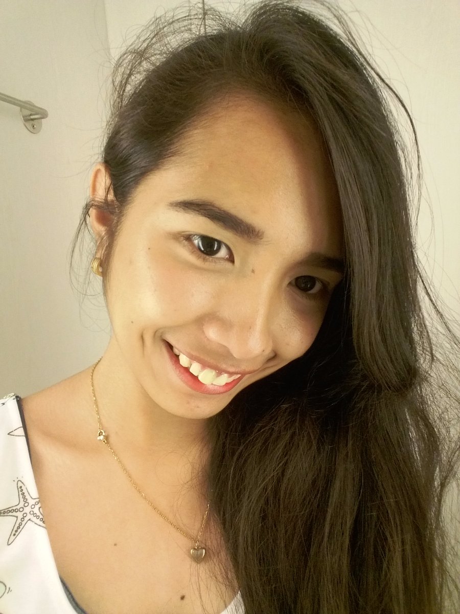 Side view selfie