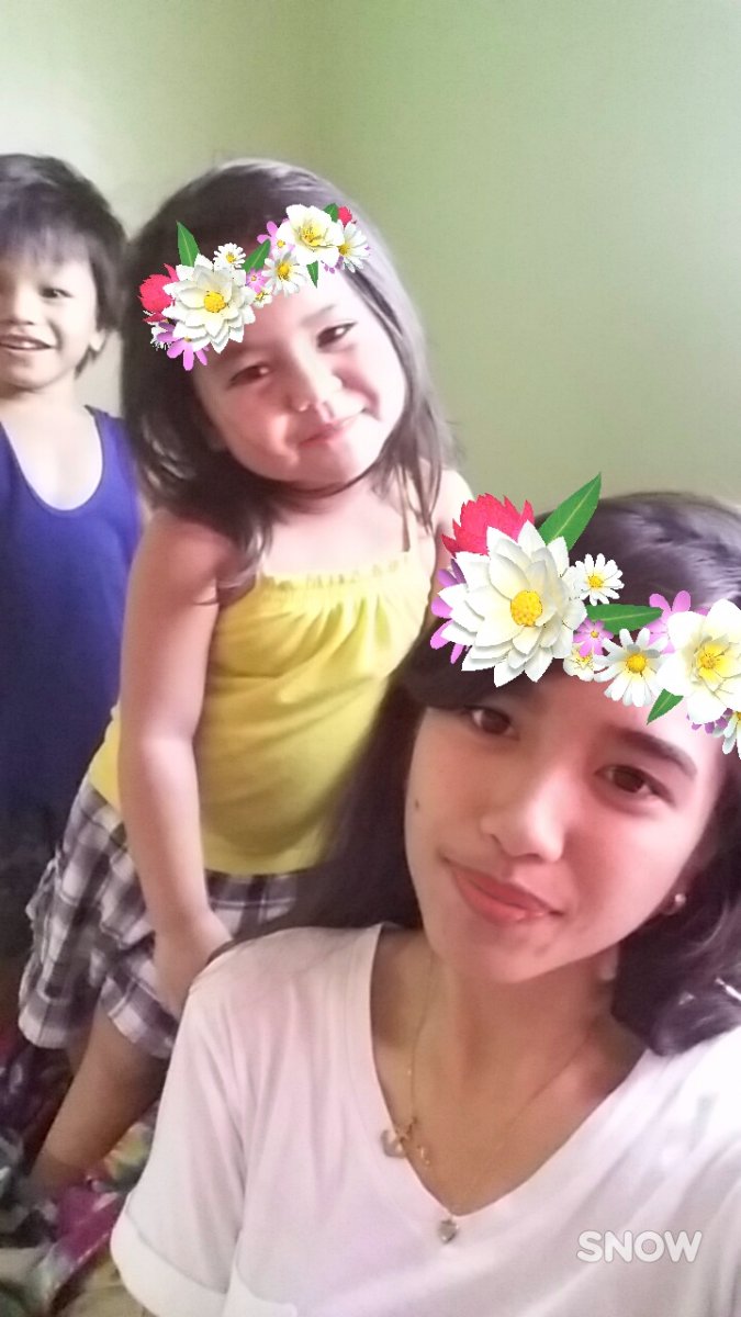 Snow, flower crown