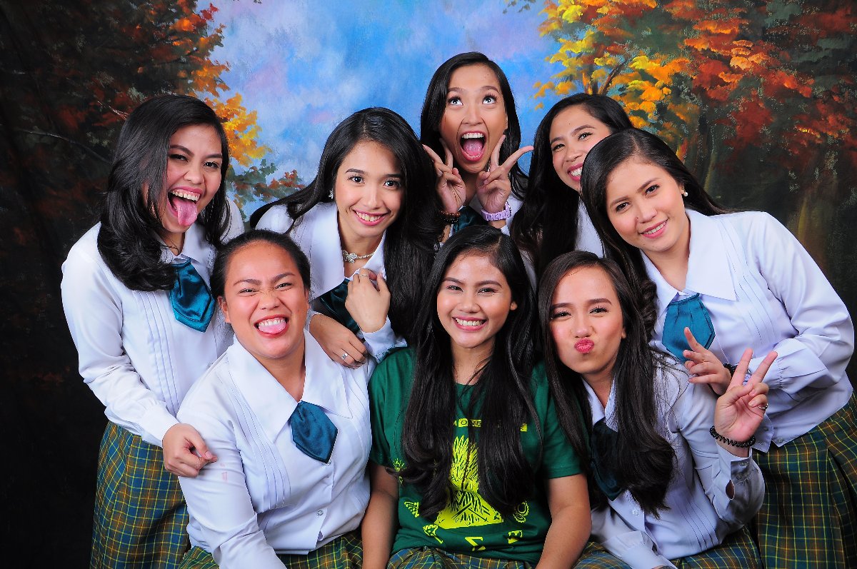 Wacky faces with friends