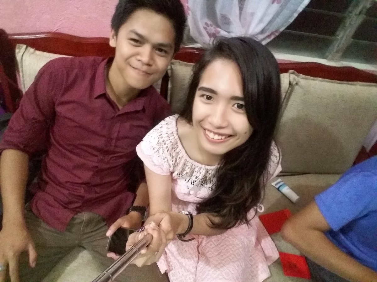 With babe