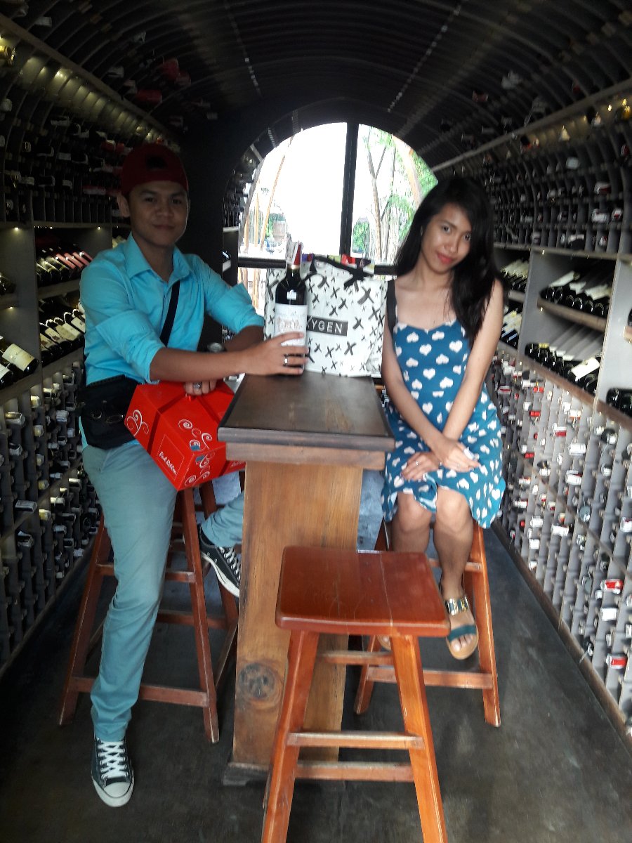 lavie with babe, winery