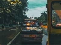 The driver and the jeep