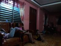 movie marathon, with cousins, at house, watching sing