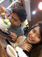 food is love , with babe , halo halo
