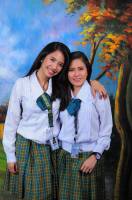 With my beachy friend , graduation pic