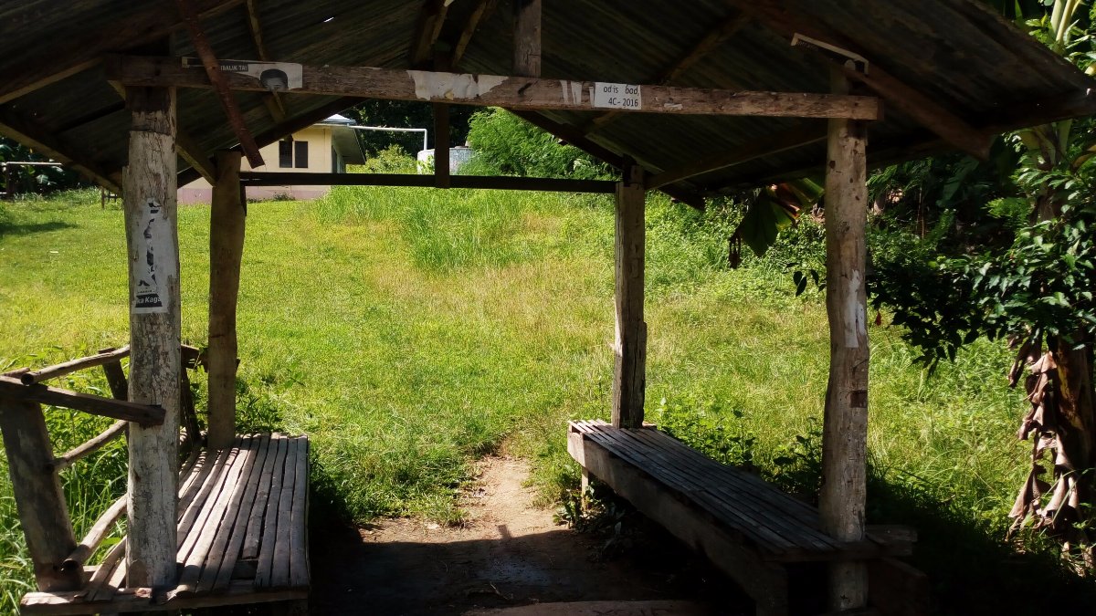 old bench shade