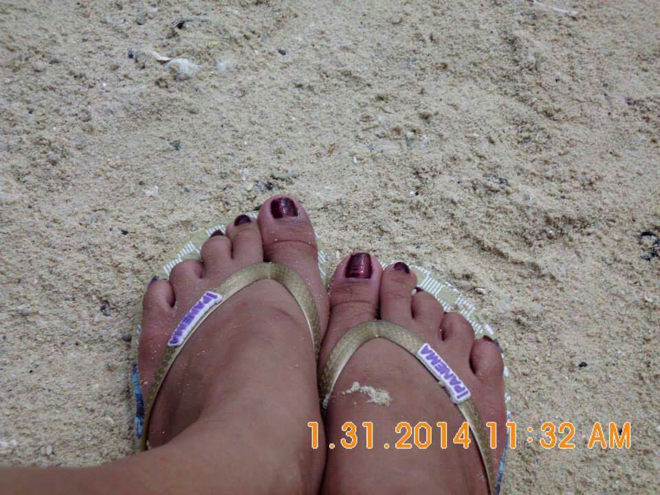blue reef under my feet