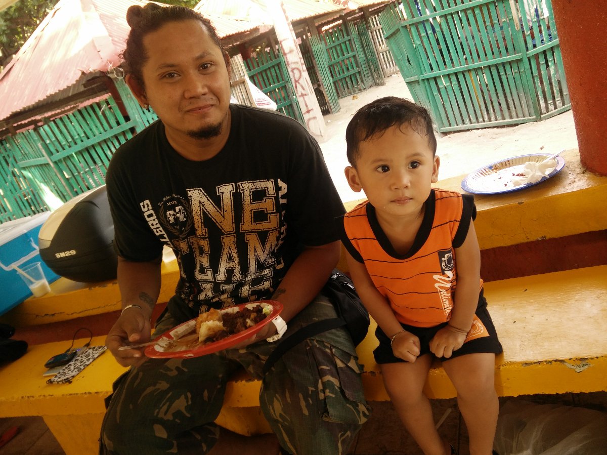 father and son, family