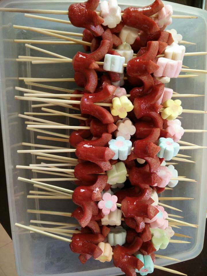 flowery hotdog
