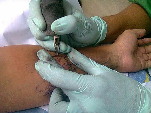 getting inked, tattooing