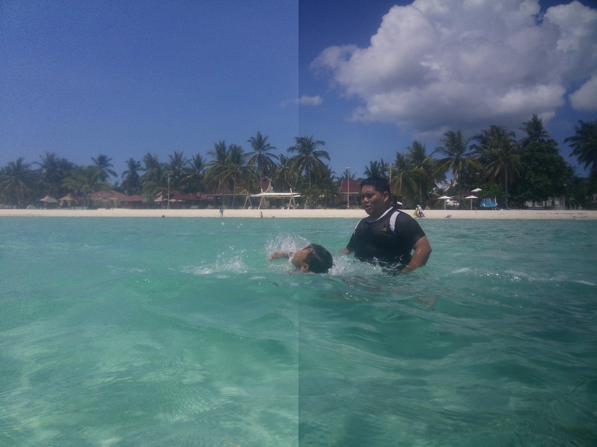 learning to swim
