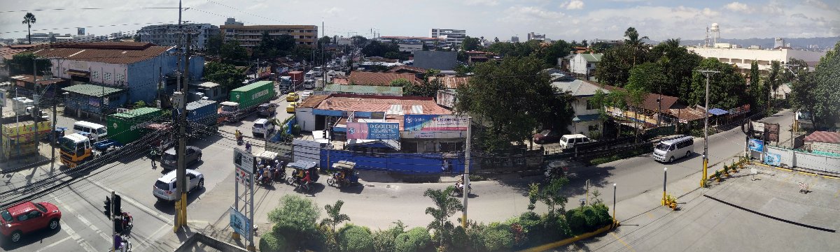 panorama view from the rooftop