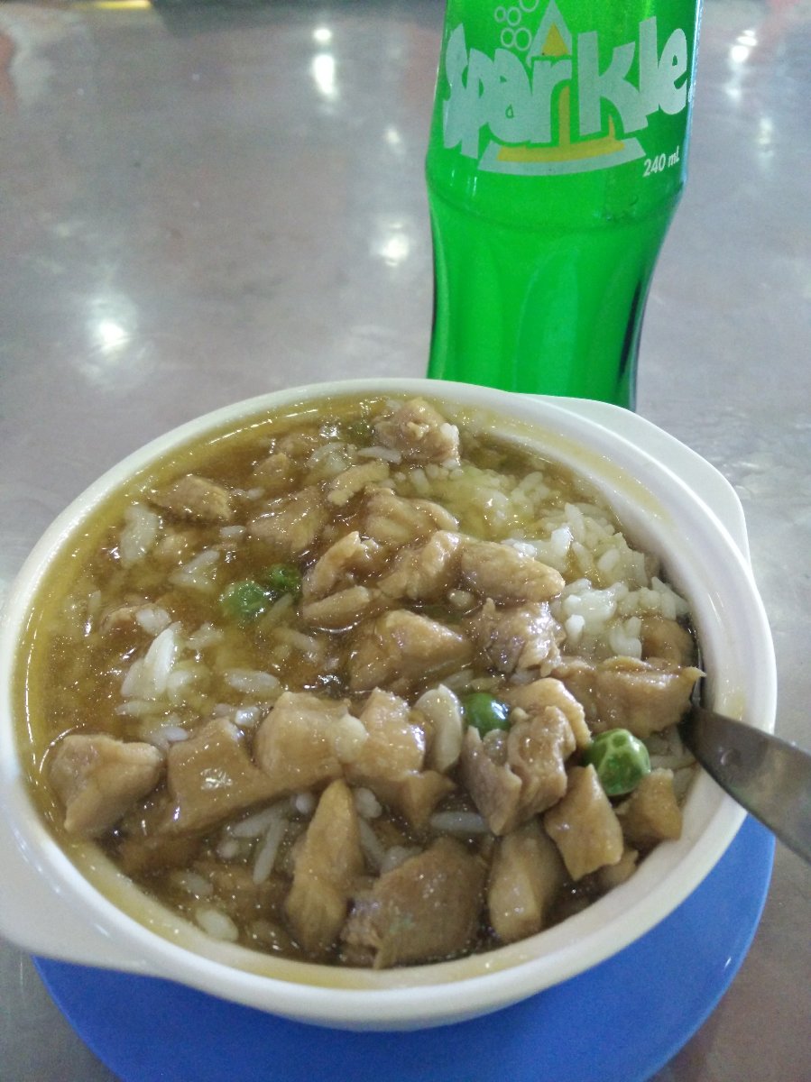 steamed rice, sparkle