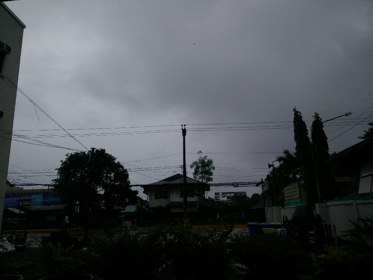 still raining