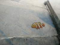 wall painting, fishies