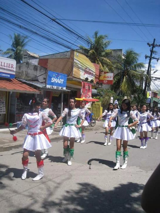 Red team, parade, tournament, friends, classmates