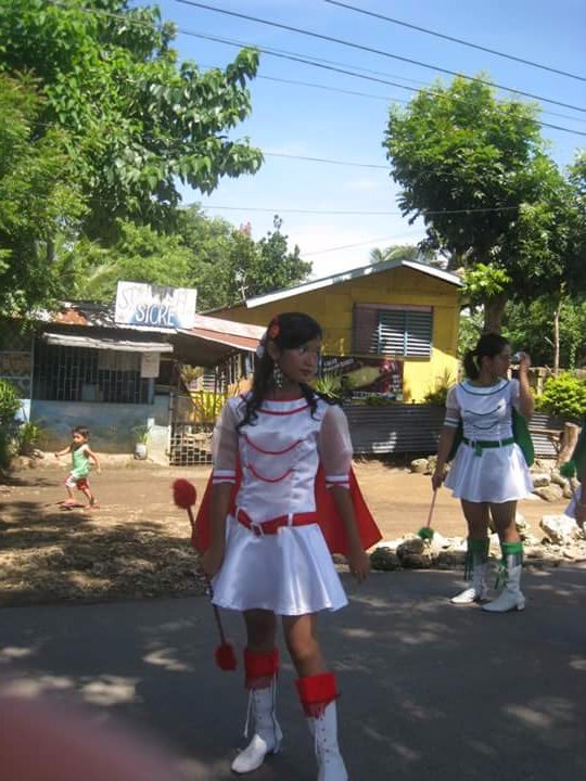 Red team, parade, tournament, friends, classmates