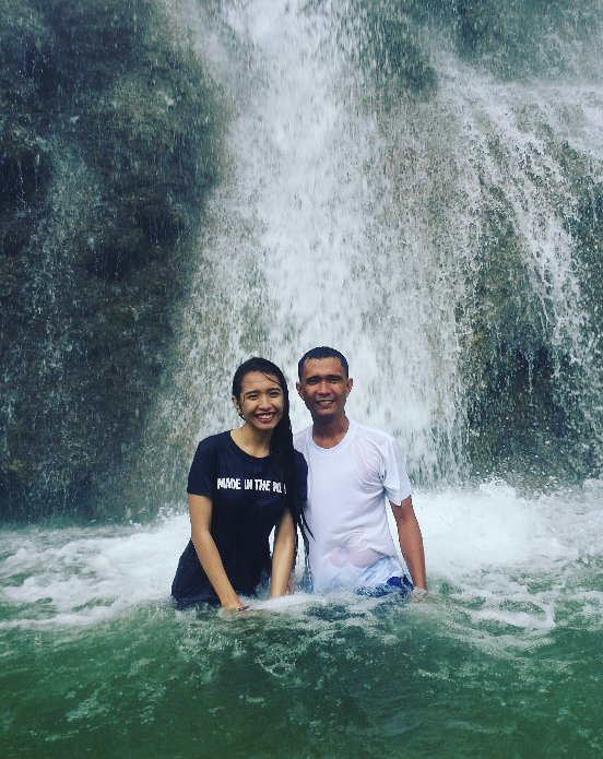With papa , falls