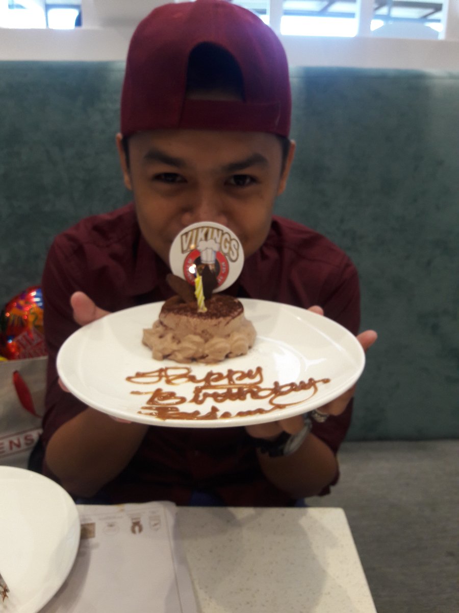 at vikings for 21st birthday celebration