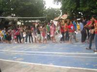 Red team, parade, tournament, friends, classmates