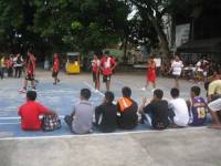 Red team, parade, tournament, friends, classmates