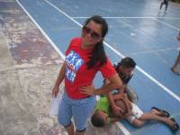 Red team, parade, tournament, friends, classmates