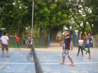 Red team, parade, tournament, friends, classmates