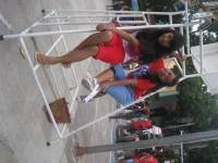 Red team, parade, tournament, friends, classmates