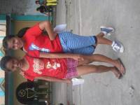 Red team, parade, tournament, friends, classmates