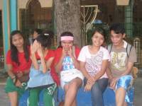 Red team, parade, tournament, friends, classmates