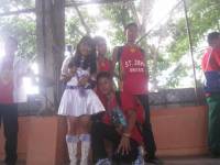 Red team, parade, tournament, friends, classmates