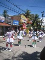 Red team, parade, tournament, friends, classmates
